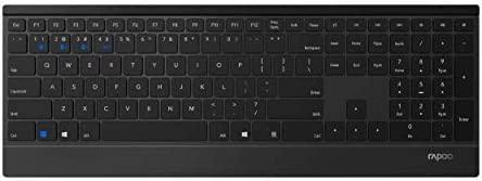 Klaviatūra Rapoo E9500M belaidė 100% (full-size) juoda