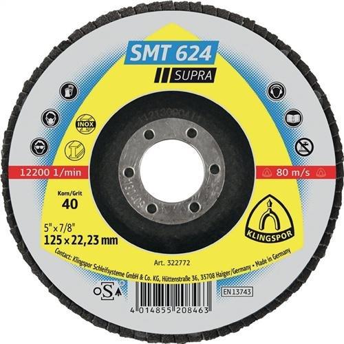 KLINGSPOR ŚCIERNICA LISTKOWA WYPUKŁA SMT624 SUPRA 125mm gr.120