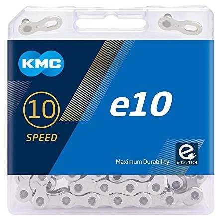 Grandinė KMC e10 Sidabrinis 10-speed 122-links
