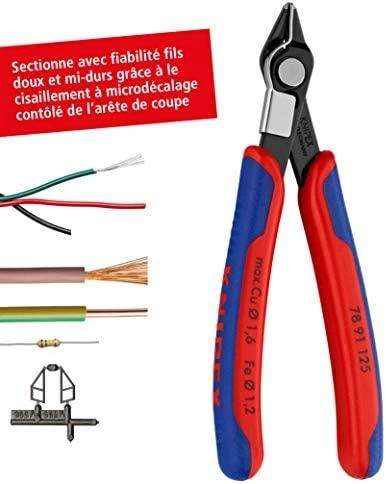 Kirpimo replės KNIPEX Electronic Super Knips 7891 125mm