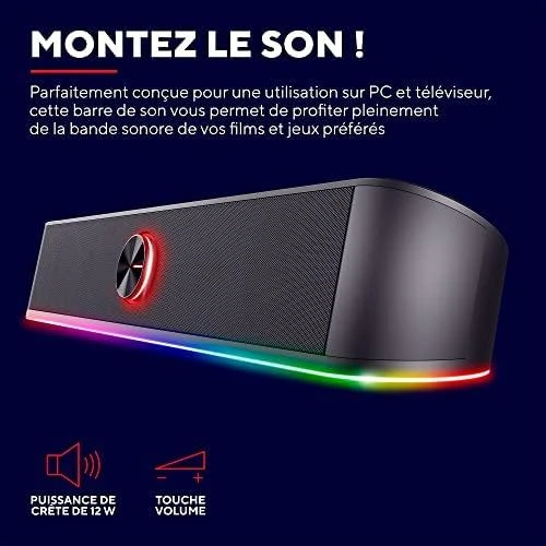 Namų kino sistema TRUST GXT 619 Thorne RGB kolonėlė