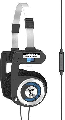 Koss Corporation Koss Ausinės PORTA PRO MIC/REMOT su lankeliu ant galvos/Ant ausų uždedamos, 3.5mm (1/8 inch), Mikrofonas, Juodas/Sidabrinis,