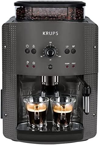 Kavos aparatas Krups | | EA810B70 | Slėgis 15 bar | Su pieno plakikliu | Automatinis | Juodas