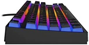 Klaviatūra žaidimams Krux Atax PRO RGB Pudding Outemu Juodas su laidu mechaninė su pašvietimu juoda