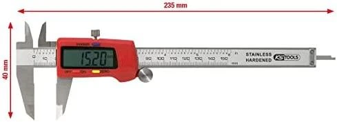 Skaitmeninis slankmatis 150/40/0,01mm DIN 862, KS Tools