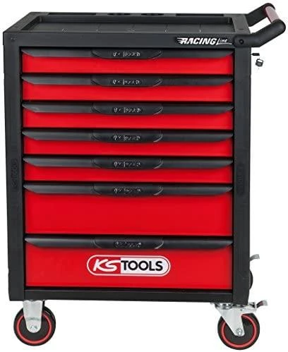 Įrankių vežimėlis RACINGline, 7 stalčiai, KS Tools