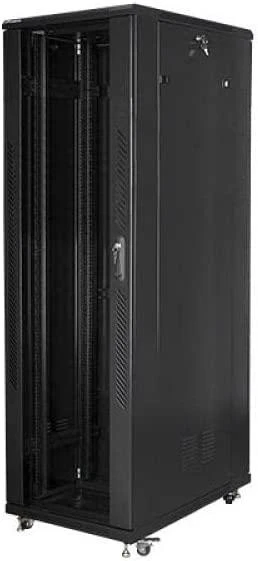 Lanberg | Rack tipo 19 colių laisvai pastatoma spintelė 42U/800x1000 (plokštos konstrukcijos) | FF01-8042-12B | Juodas