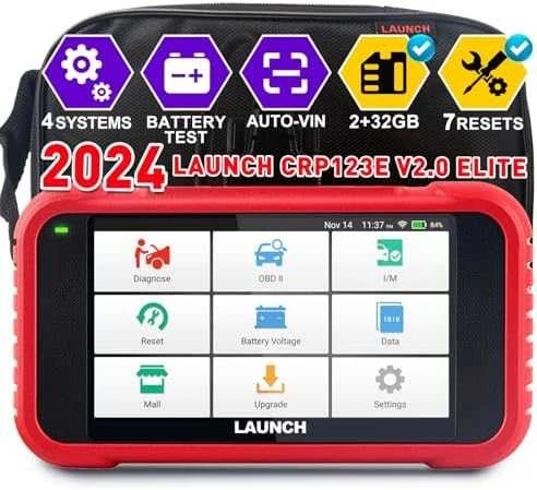 LAUNCH CRP123E V2.0 diagnostikos įrenginys su raudonu rėmeliu