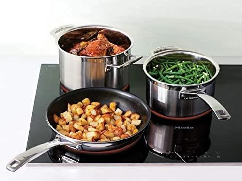 Virtuvės Indai - Le Creuset Keptuvė 3-Sluoksnė Neprideganti 24cm Nerūdijančio Plieno