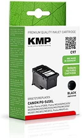 Legrand KMP C97 juoda rašalo kasetė, suderinama su Canon PG-545 XL