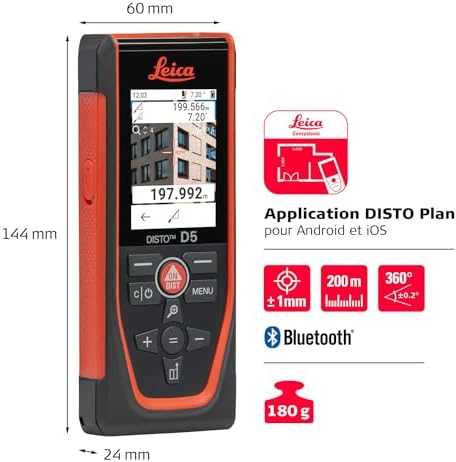 Leica Geosystems Lazerinis atstumų matuoklis Leica Disto D5