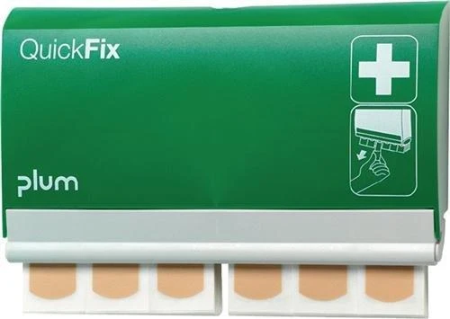 Pleistrų laikiklis + 90 pleistrų PLUM QuickFix Textile