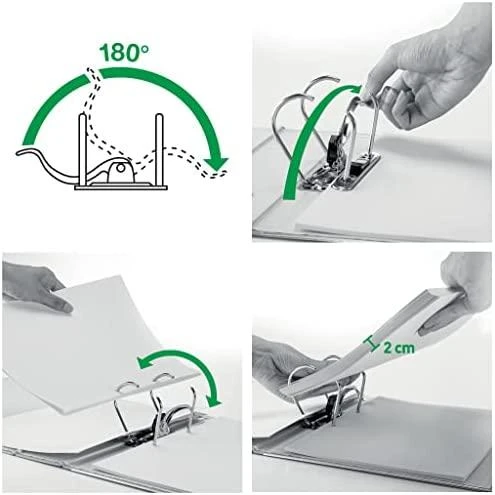 Leitz Binder Staples 180° svirtis A4 80mm freza (ES3951)