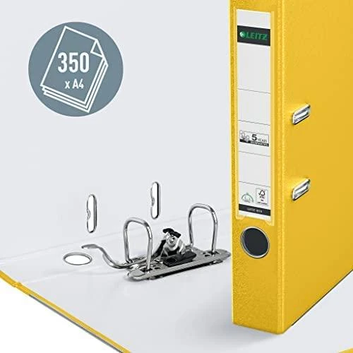 Leitz 180° svirtis segtuvas A4 50mm geltona (10151015)