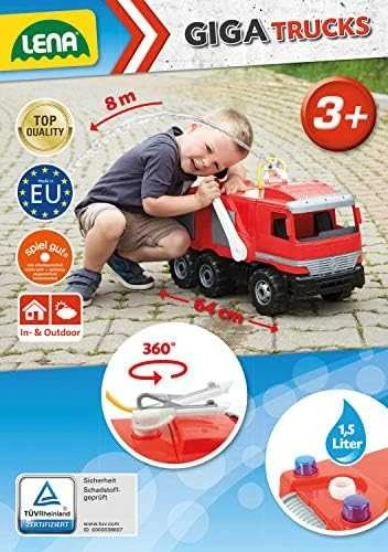 Galingas traktorius LENA Giga Trucks žalias, 62cm