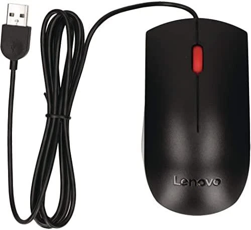 Pelė Lenovo Essential USB, juoda