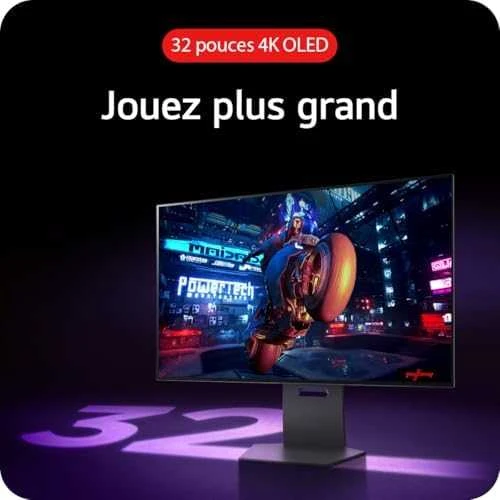 Žaidimų monitorius LG UltraGear 32" Dual-Mode OLED 4K, su garsiakalbiais