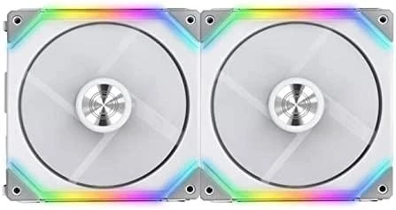 Lian Li UNI FAN SL140 ARGB PWM ventiliatorius, 2 pak. + valdiklis - 140mm, balta