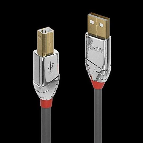 Lindy USB 2.0 A–B tipo kabelis. „Cromo Line“. 2,0 m.
