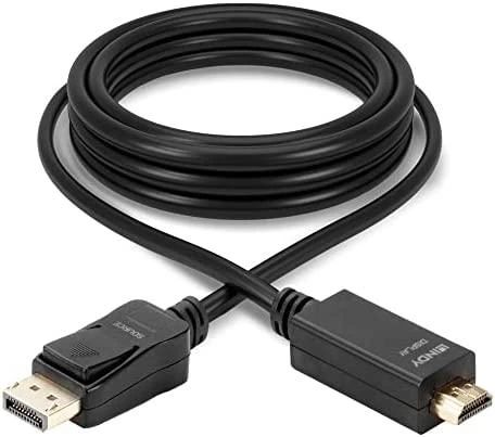 Lindy DisplayPort - HDMI M/M 10.2G 2m juodas 4K UHD 30Hz