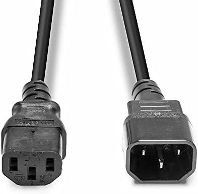 Maitinimo Prailginimo Laidas - LINDY IEC C14 į C13, 5m, 10A/250V, Juodas