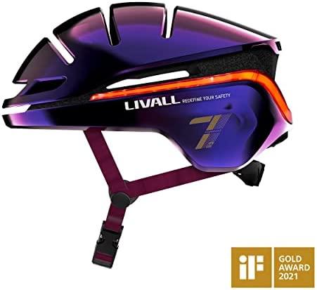 Išmanusis šalmas Livall EVO21, M dydžio, violetinis
