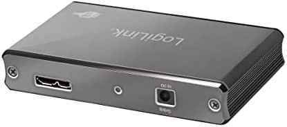 LogiLink Aliuminio HUB USB3.0 4 prievadų, juodas, Su maitinimo šaltiniu