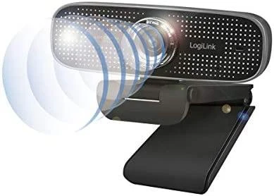LOGILINK UA0378 HD USB internetinė kamera 100 laipsnių dvigubas mikrofonas