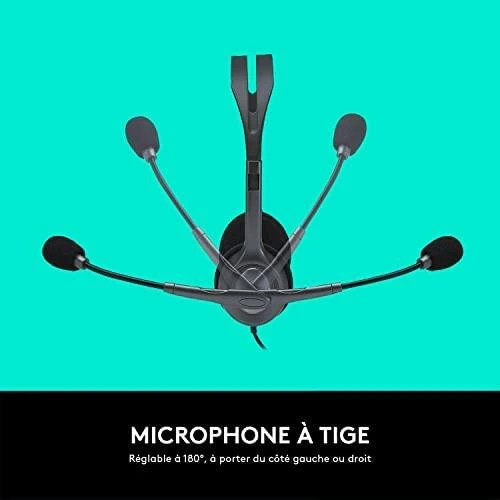 Universalios ausinės Logitech H111, su mikrofonu, 3,5mm jungtis