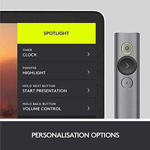 „Logitech Spotlight“ pristatymo nuotolinio valdymo pultas Pilka (910-004861)