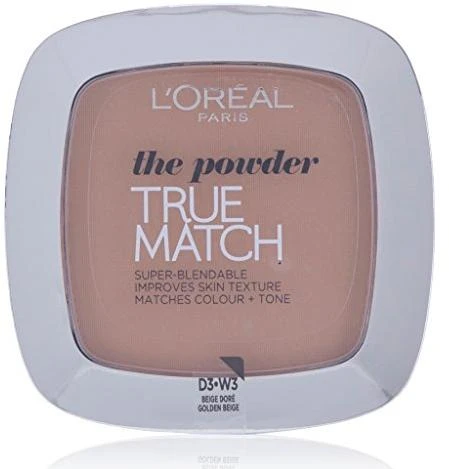 Kompaktinė pudra L'oreal True Match (W3 Golden beige)