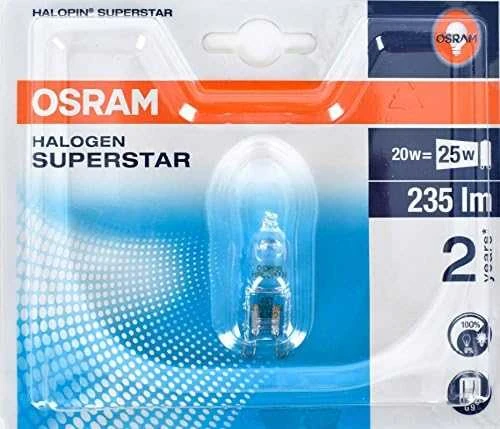 Sieninis šviestuvas Osram HALOGINĖ LEMPUTĖ 20W 230V G9
