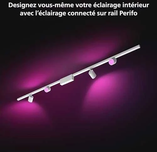 Philips Hue Perifo 4xcylinder taškinis lubinis šviestuvas balta