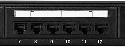 LOGILINK NP0004 LOGILINK - Patch panel UTP CAT6 24-jungtys juodas