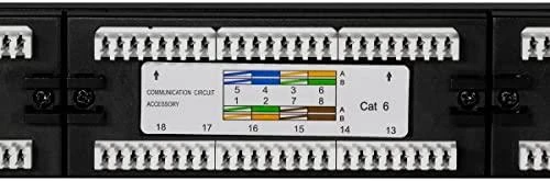 LOGILINK NP0004 LOGILINK - Patch panel UTP CAT6 24-jungtys juodas