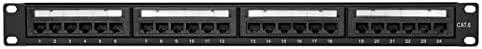 LOGILINK NP0004 LOGILINK - Patch panel UTP CAT6 24-jungtys juodas