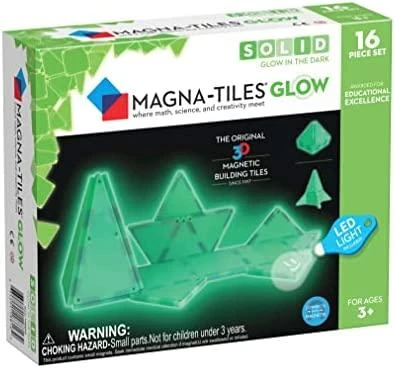 MAGNA-TILES Magnetinis šviečiantis konstruktorius, 16 det. aprašymas - Prekės nuotrauka