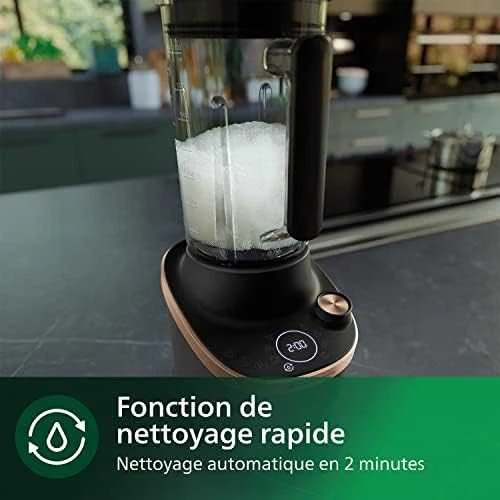 Philips Flip&Juice™ Didelio greičio maišytuvas su sulčiaspaudės moduliu HR3770/10, Juodas