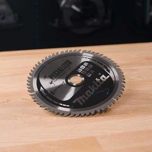 Makita T.C.T. pjūklas EFFICUT 165X1.85X20mm 10° T60 B-69864 T.C.T • 165 x20 mm • T60 • 10° • Medienai