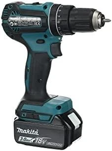 Makita DHP485RFJ Akumuliatorinis smūginis gręžtuvas, 18 V, 2x 3,0 Ah Li-ion, 50/25 Nm, 1,7kg, LED, BL-motor, MAKPACK