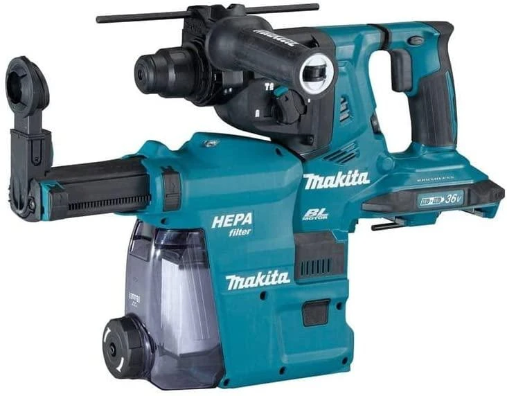 Makita Smūginis gręžtuvas 2x18V DHR281PT2J 2.9J 2x5.0Ah BL + rankena