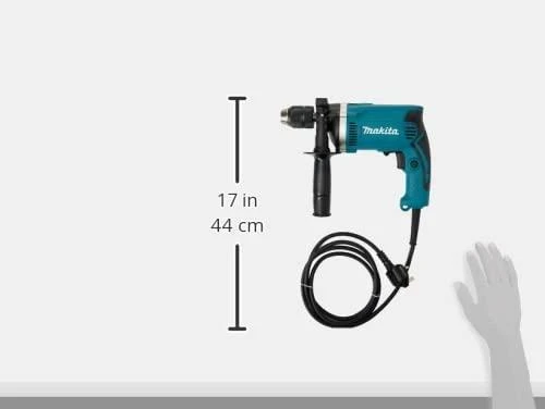 Makita smūginis gręžtuvas HP1631K 710W 1.9 kg, su lagaminu