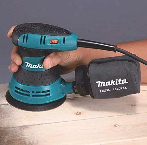 Makita BO5031K Ekscentrinis šlifuoklis, 300 W, 125 mm, 4000-12000 min-1, 2,8 mm, lagaminas, 1,3kg
