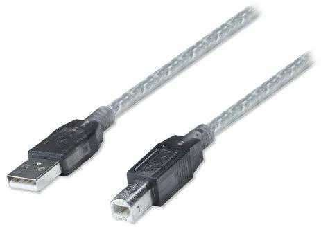 Intracom MANHATTAN didelės spartos USB 2.0 aktyvus kabelis A kištukas / B kištukas 11,0 m (36 pėdos) Praplečia ir padidina signalą į bet kurį USB įrenginį