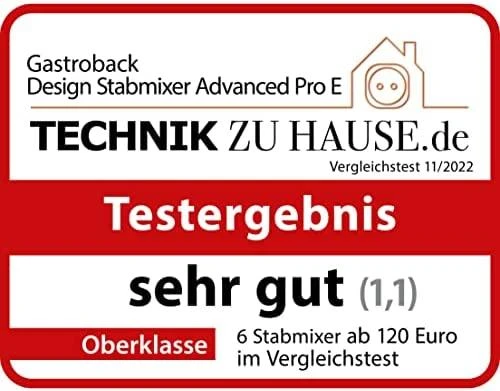 Gastroback Stick plakiklis with emulsify stick 40976 Juodas /Nerūdijantis plienas, 800 W, Plastic, 0.8 L,