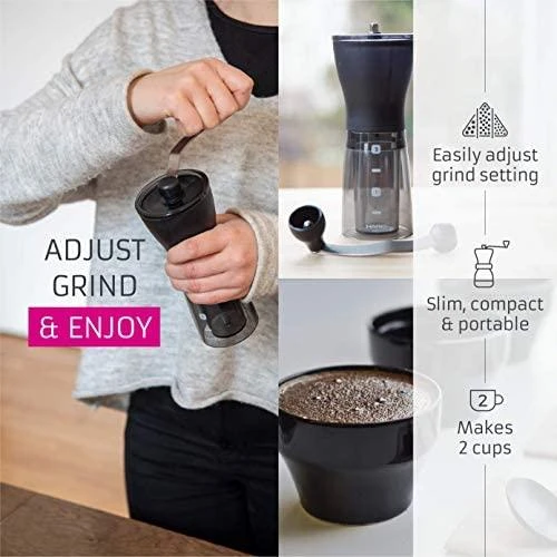 Kavamalė Grinder Hand for coffee HARIO MSS-1DTB (grinding, juodos spalvos)