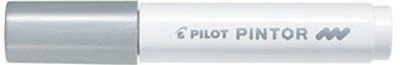 Pilot Pen Permanentinis žymeklis Pultas PINTOR 1.4 mm, apvali galvutė, sidabrinė sp.