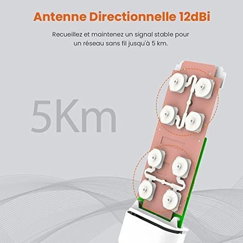 Maršrutizatorius Tenda O3 belaidis prieigos taškas 150 Mbit/s Baltas Power over Ethernet (PoE)