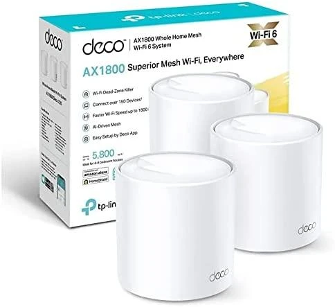 Maršrutizatorius TP-LINK Deco X20 (3-pack), Baltos spalvos