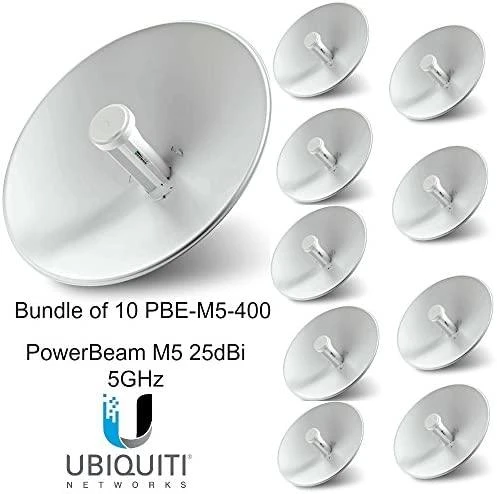 Ubiquiti „PowerBeam PBE-M5-400“ didelio našumo „airMAX“ tiltas, „Atheros 560MHz“, 64 MB DDR2, 8 MB išorinė „Flash“ atmintis, Ethernet LAN (RJ-45) jungtys 1, 10/100/1000 Mbit/s